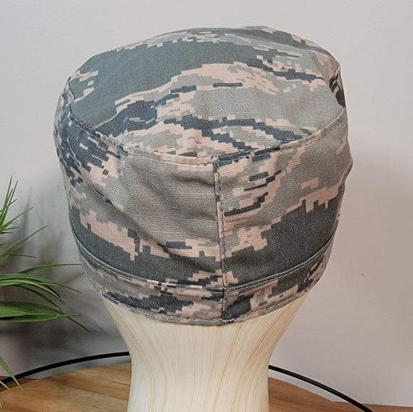 Cadet Cap Military Cap U.S. Air Force Digital Camo Camouflage Women's Size 7 1/8 - Picture 5 of 12